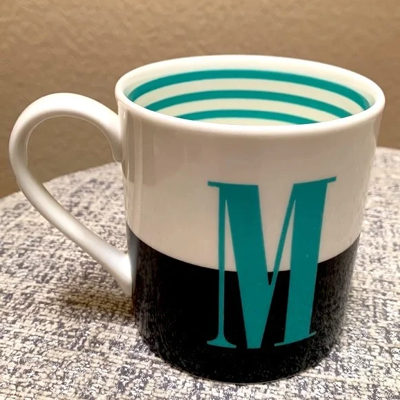 🔹Kate Spade New York Lenox Monogram “M” Coffee Mug / Cup… - Picture 2 of 5